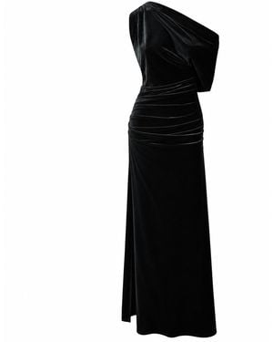 Me & Thee Run Amoc Velvet Maxi Dress - Black