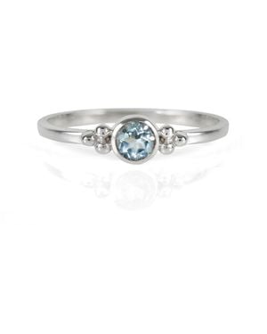 Charlotte's Web Jewellery Holi Jewel Stacking Ring - White