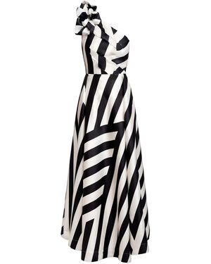 Maxjenny One Shoulder Statement Gown – - Black