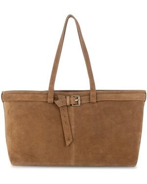 Apatchy London The Esme Tan Suede Bag - Brown
