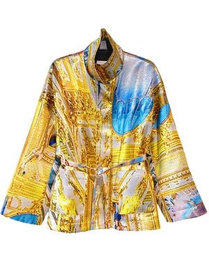 Maxjenny Square Boxy Jacket - Yellow