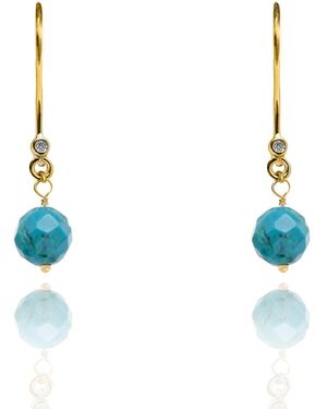 Kaizarin Earrings December Birthstone - Blue