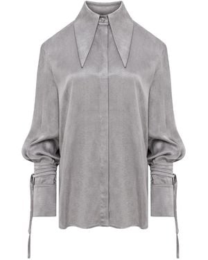 Mandragora Shirt Loose Fit Vena - Gray
