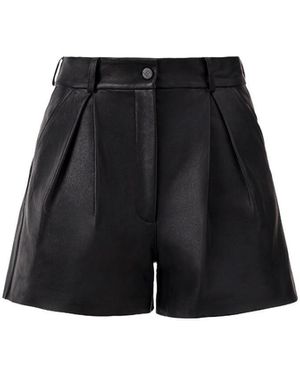Lita Couture Leather Shorts - Black