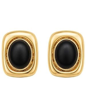 Uchi and Soto Enso Onyx & Stud Earrings - Metallic