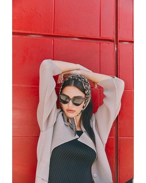 Wild Cosmos Issa Plissé Petit Scarf - Red