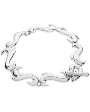 Lucy Quartermaine Solid Sterling Element Air Bracelet - Metallic