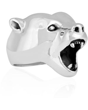 Strange Fruit Bear Ring - Metallic