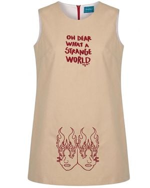 King Naked Neutrals Strange World Dress - Natural