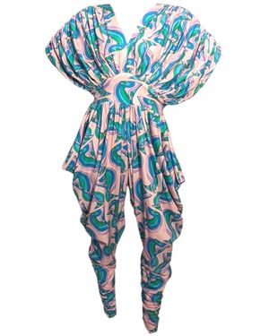Julia Clancey New Zowie Mauve Martini Organic Jumpsuit - Blue