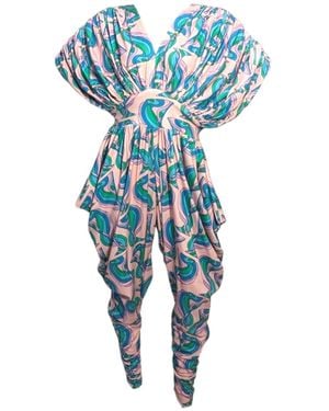 Julia Clancey New Zowie Mauve Martini Organic Jumpsuit - Blue
