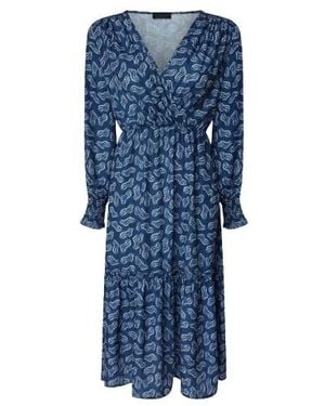 James Lakeland Tiered Midi Dress - Blue