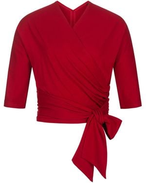 Marianna Déri Wrap Top Dark - Red