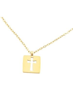 Starfish Project Axis Cross Necklace - Metallic