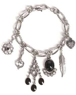 Caramel Vintage Jewellery Dawn Charm Bracelet - White