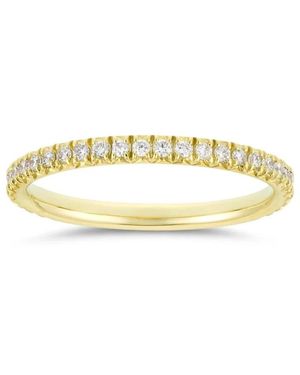 Dinny Hall Minnow Small Diamond Three Quarter Eternity Ring - Metallic