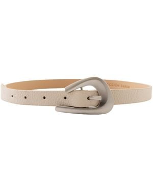 Colección Tansu Neutrals Pierre Leather Belt Off - Natural
