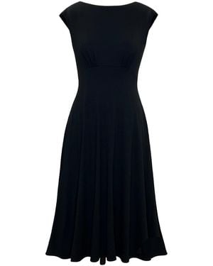Alie Street London Luna Midi Dress With Pockets - Black