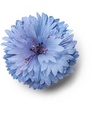 Helena Simon The Cornflower Floral Brooch - Blue