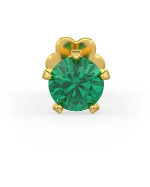 Cervin Blanc Emerald Nose Pin Screwbacks Natural Gemstones Stud Nostril Piercing - Green