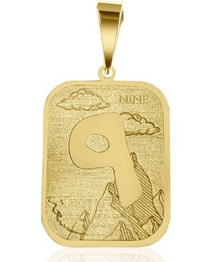 OH EM JAY Dalala Pendant Arabic Numerals Nine - Metallic