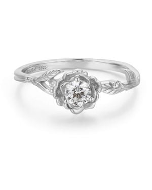 Azura Jewelry New York Forever Rose Topaz Ring Vermeil - White