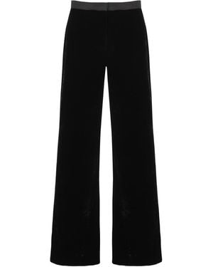 Antra Designs Suki Velvet Palazzo Trousers - Black