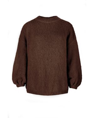 SALANIDA Melody Mohair Jumper Chocolate - Brown