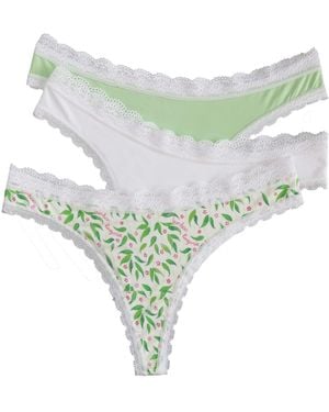 Bumboo London Three-Pack Thongs The Original Bumboo Collection - Green
