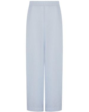 The Summer Edit Jasmin Linen Trouser - Blue