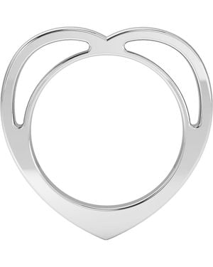 The Link Between Heartfelt Statement Ring - Metallic