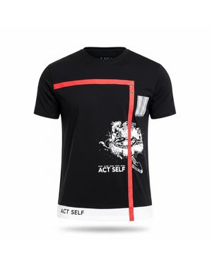 Chuks Collins Act Self Short Sleeve T-Shirt - Black
