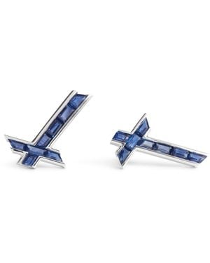 Kasun Lucky Star Earrings - Blue