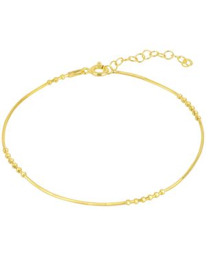 Spero London Six Beads Sterling Bracelet - Brown