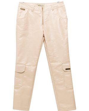Paloma Lira Vinyl Skin Trousers - Natural