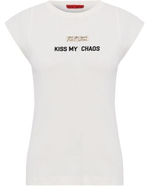 Pcfg Cotton Rib Tank Top With Patch - White