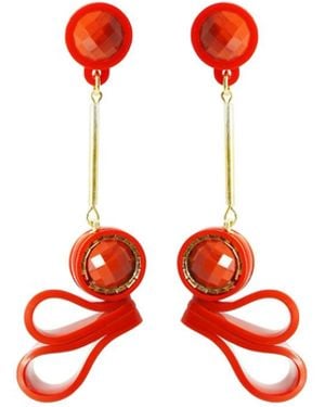 Gissa Bicalho Earring Paisley - Red