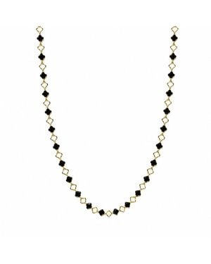 Becket + Quill Clover Chain Necklace - Metallic
