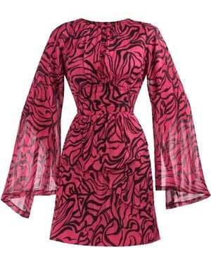 Freak Vault Zarae Wave Mini Dress - Red