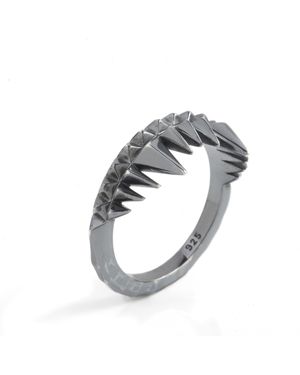 Kasun Crocodile Bite Ring - Black