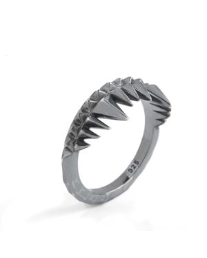 Kasun Crocodile Bite Ring - Black