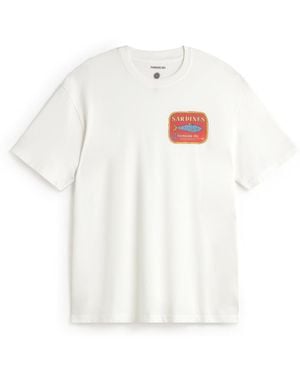 Thinking Mu Aaron Sardines T-Shirt - White