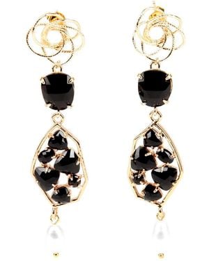 Addicted Giunone Chandelier Earrings Colour - Metallic