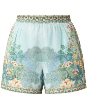 Raishma Tracy Viscose Shorts - Blue