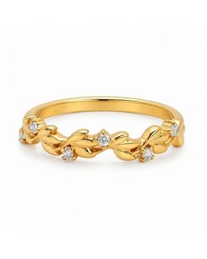 Belinda Jewelz Topaz Floral Vine Birthstone Ring - Metallic