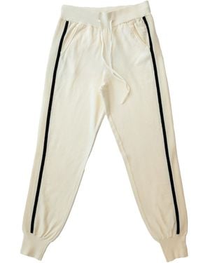 Circular Path Neutrals Double Stripe Jogger - Natural