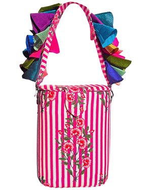 Simitri Bouquet Bazaar Bucket Bag - Pink