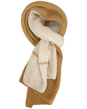Heritagemoda Golden And Handmade Soft Alpaca Scarf - Natural