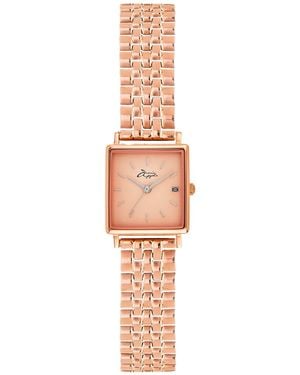 Bermuda Watch Company Quaintrelle Square Rose Gold Link 22 24mm - Pink