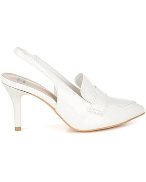 Rag & Co Voisin Slingback Loafer Sandals - White